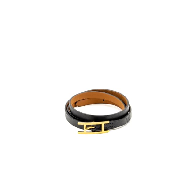 Hermès Size M Hapi 3 Bracelet Black GHW in Black Calfskin from EMIER, photo 1 of 1