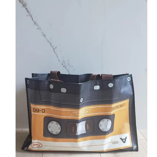 FRED Men's Tote bags - Orange/Black in orange|black from Depop, photo 1 of 1