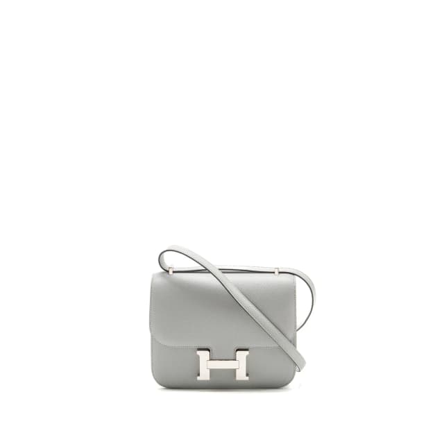 Hermès Mini Constance Epsom 8U Bleu Glacier SHW Stamp C in Blue Epsom leather from EMIER, photo 1 of 1