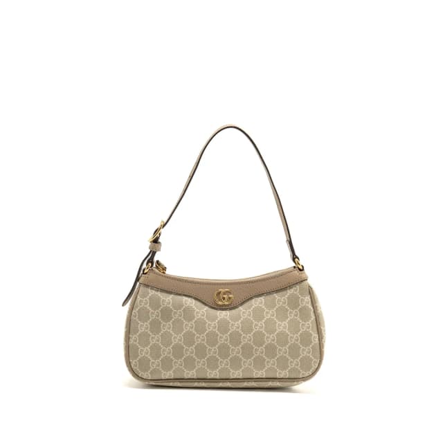 Gucci ophidia small shoulder bag GG supreme canvas beige / white GHW in White Canvas from EMIER, photo 1 of 1