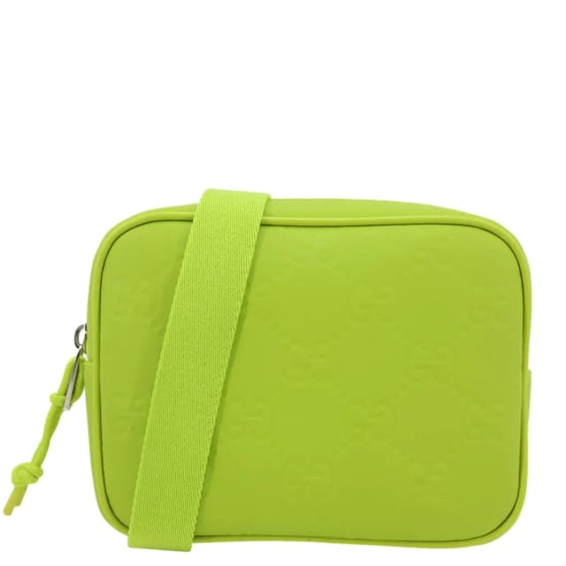 Gucci Edge Mini GG Rubber Effect Crossbody Bag Green 834246 in Green from Dallas Designer Handbags, photo 1 of 1