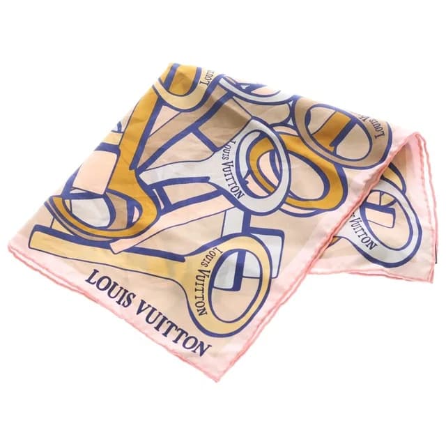 Carre 45 Keys to My LV Heart Key Pattern Silk Scarf Multicolor in Multicolor Silk from The Reluxe, photo 1 of 1
