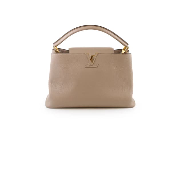 Louis Vuitton Capucine MM Beige in Beige Leather from The Purse Affair, photo 1 of 1