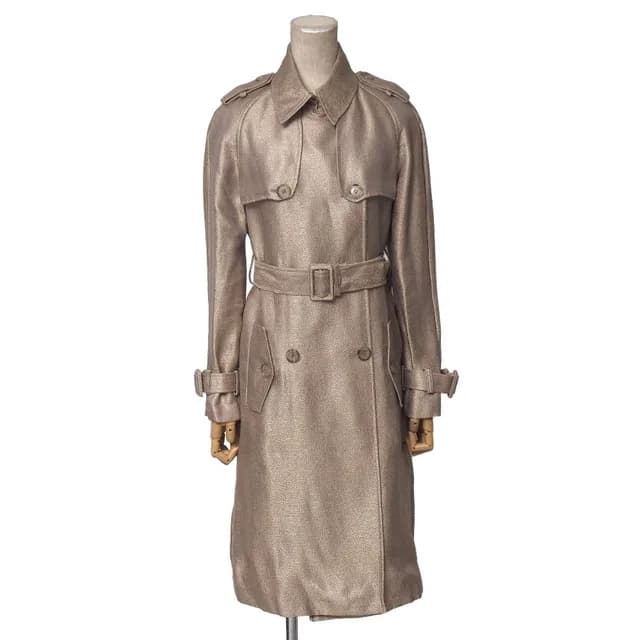 Gucci Trench Coat Double Breasted Belted in Silk from The Reluxe, photo 1 of 1