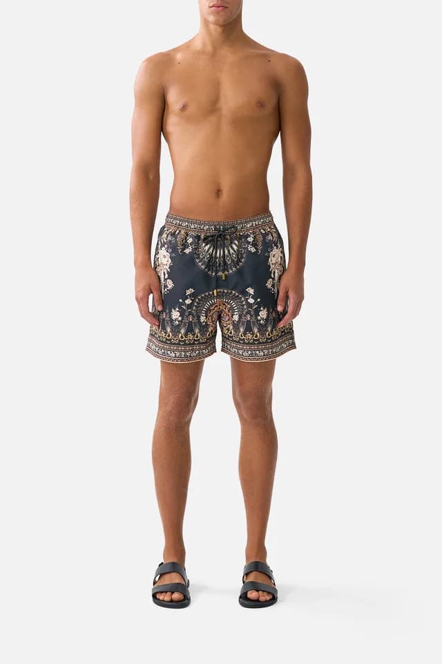 Camilla eBoutique MID LENGTH BOARDSHORT WITH ELASTIC WAIST FLAMENCO FOLKLORE, image 1 of 1 from CAMILLA