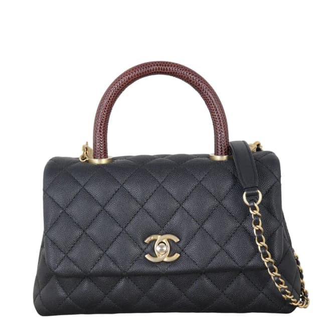 Chanel Coco Top Handle Mini Bag in Caviar leather from Luxe.It.Fwd, photo 1 of 1