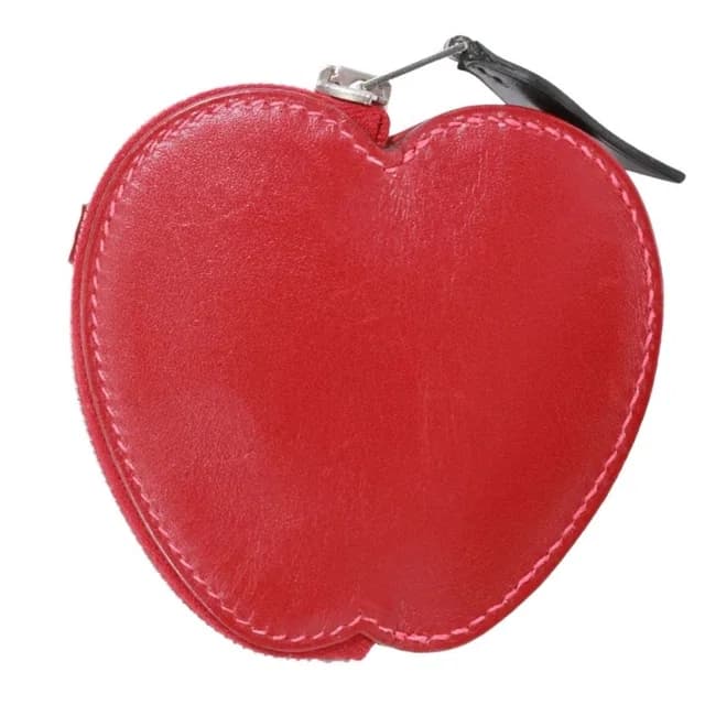 Hermès Tutti Frutti Coin Purse Box Calf Red Wallet Silver in Red Box leather from The Reluxe, photo 1 of 1