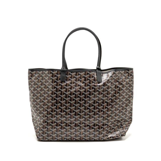 Goyard Saint Louis pm tote bag goyardine canvas / calfskin black SHW in Black Calfskin from EMIER, photo 1 of 1