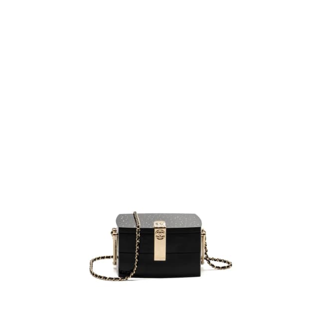 Chanel 2016 moonlight Minaudiere evening bag lucite / crystal black LGHW in Black Resin from EMIER, photo 1 of 1