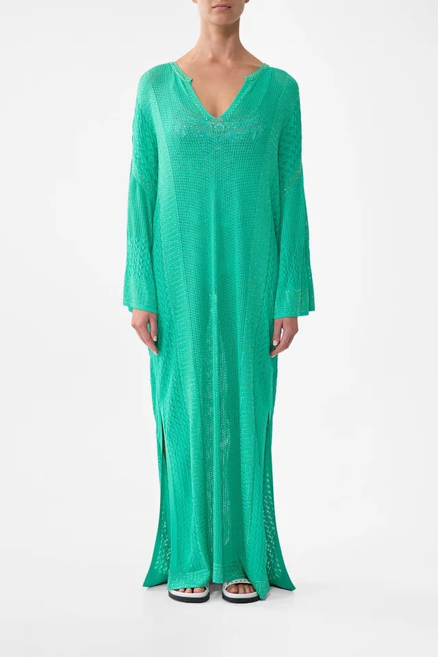 Camilla eBoutique LONG V NECK KNIT KAFTAN SPIRIT OF SANTA MARIA, image 1 of 1 from CAMILLA