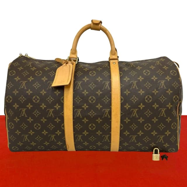 Louis Vuitton Vintage Keepall 50 Monogram Leather Boston Bag Brown in Brown Leather from The Reluxe, photo 1 of 1