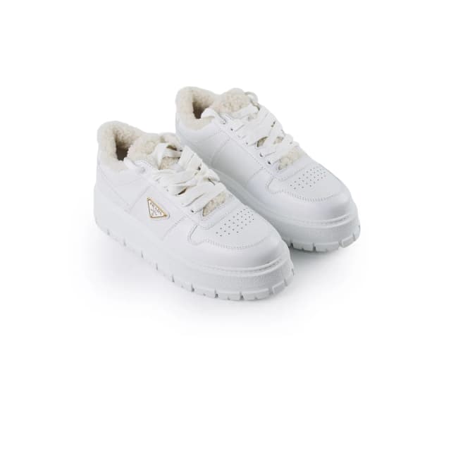 Prada Shearling Leather Sneakers Womens 39 in Leather from The Purse Affair, photo 1 of 1