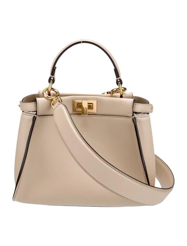 Fendi Top Handle Other bag in Gold Suede from The RealReal, photo 1 of 1
