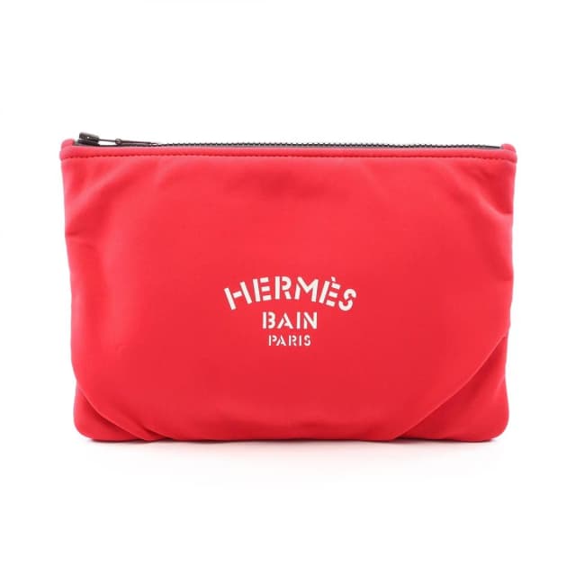 Hermès Pouch Neobain Red Polyamide Trousse Flat in Red from The Reluxe, photo 1 of 1
