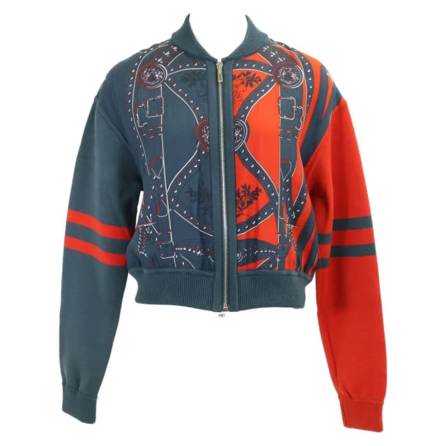Hermès Grand Tralala Twillaine Silk Blend Zip Up Jacket 36 in Silk from The Reluxe, photo 1 of 1