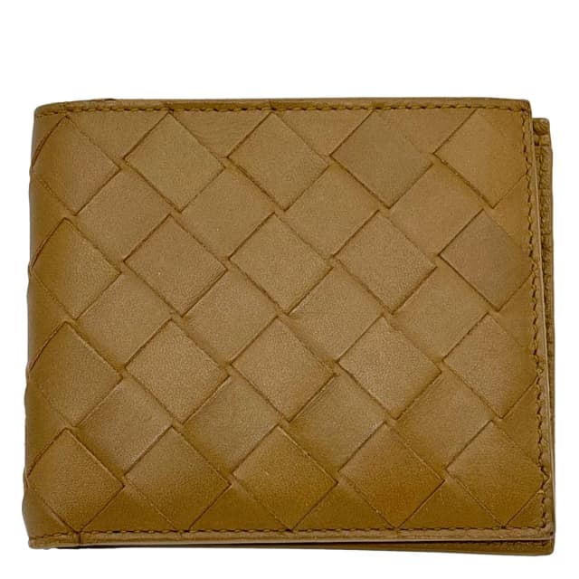 Bottega Veneta Intrecciato Leather Bifold Wallet Brown in Brown Woven leather from Dallas Designer Handbags, photo 1 of 1