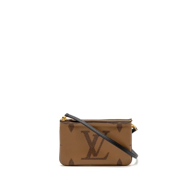 Louis Vuitton double zip pochette monogram canvas GHW in Coated canvas from EMIER, photo 1 of 1