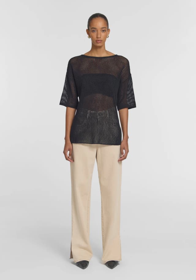 VIKTORIA & WOODS Bedrock Top in BLACK, image 1 of 1 from Viktoria & Woods