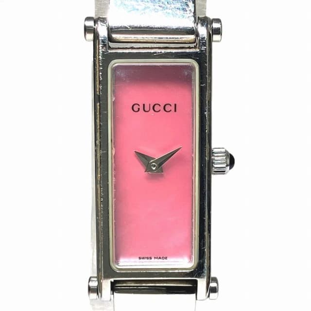 Gucci Watch SS Quartz Pink Shell Dial in Pink from The Reluxe, photo 1 of 1