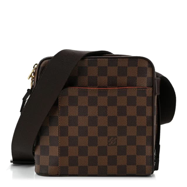 Louis Vuitton Olav Damier Ebene Coated Canvas Bag - Brown in Brown Coated canvas from H&T, photo 1 of 1