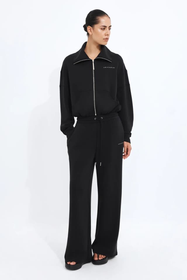 Athletica Scuba Track Pant in BLACK, image 1 of 1 from Aje