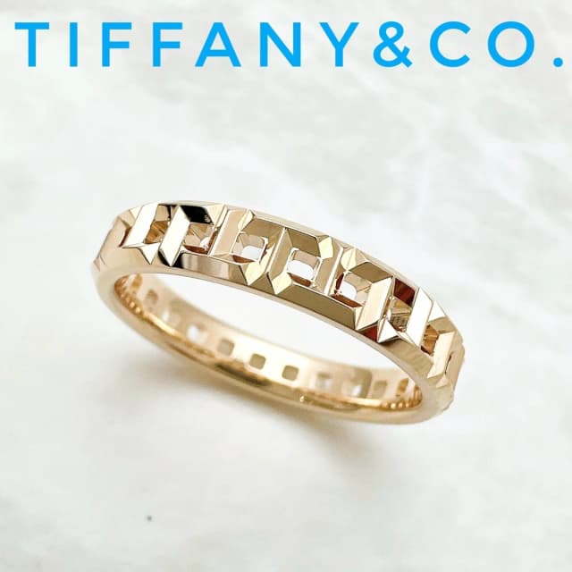 Tiffany & Co. T True Narrow Pink Gold Ring in Pink from The Reluxe, photo 1 of 1