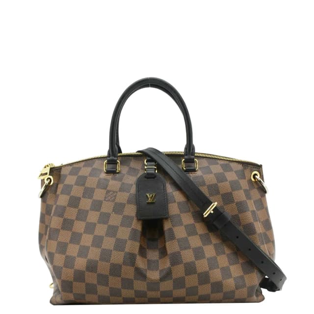 Louis Vuitton Odeon MM Damier Ebene Shoulder Bag Black in Black Leather from Dallas Designer Handbags, photo 1 of 1