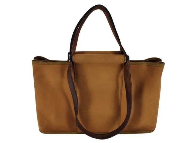 Hermès Shoulder Bag Kabak Elan PM Brown Canvas Leather Silver in Brown Canvas from The Reluxe, photo 1 of 1