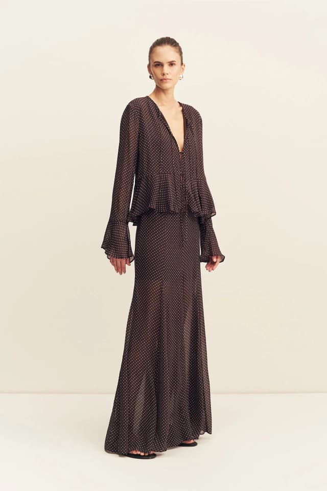 Shona Joy MADDOX PANELLED MAXI SKIRT, image 1 of 1 from Shona Joy
