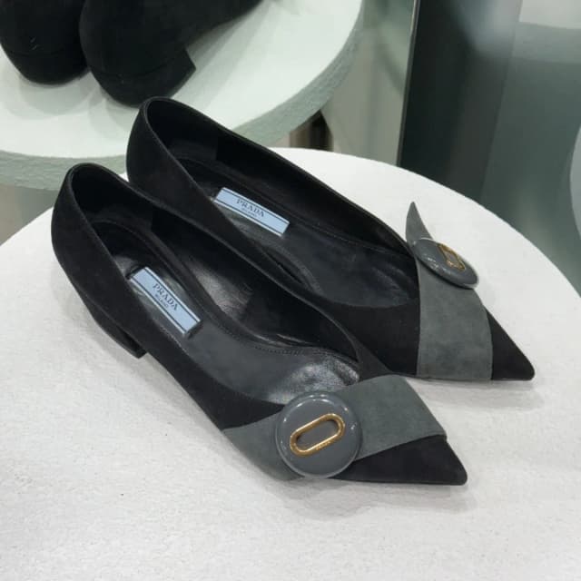 Prada Mules Sz 37 in Black Suede from Revivre, photo 1 of 1