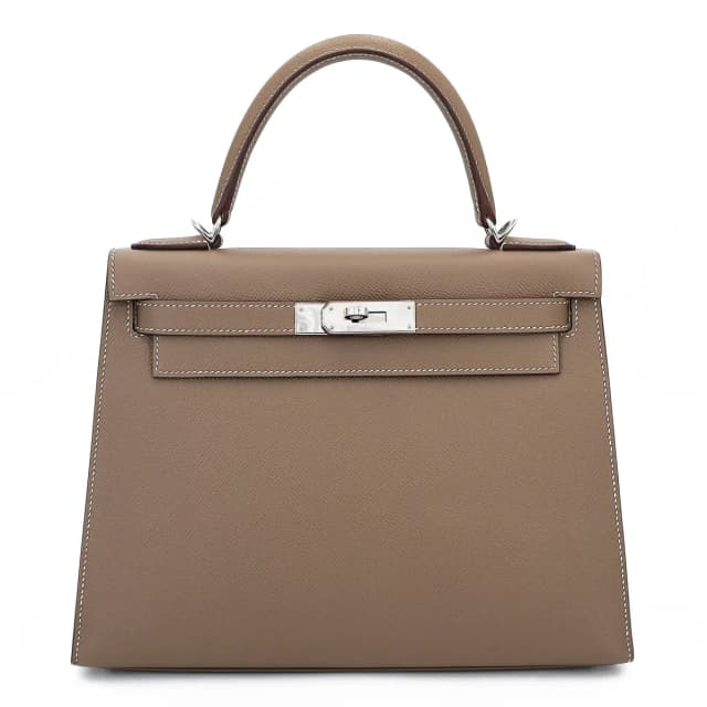 Hermès Kelly 28 Sellier Etoupe (18) in Taupe Epsom leather from Ginza Xiaoma, photo 1 of 1