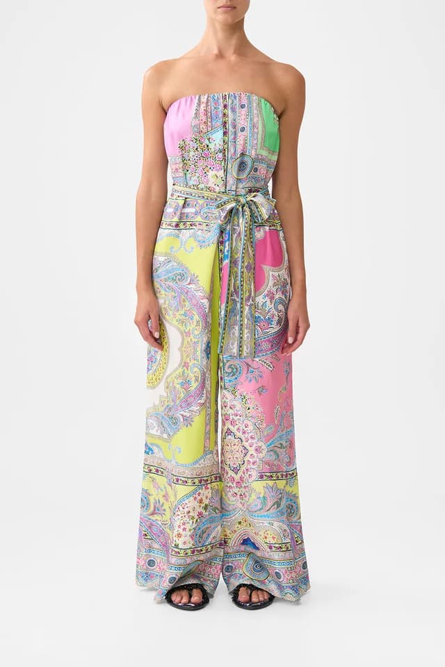 Camilla eBoutique TIE WAIST STRAPLESS JUMPSUIT MAGIC CARPET RIDE, image 1 of 1 from CAMILLA