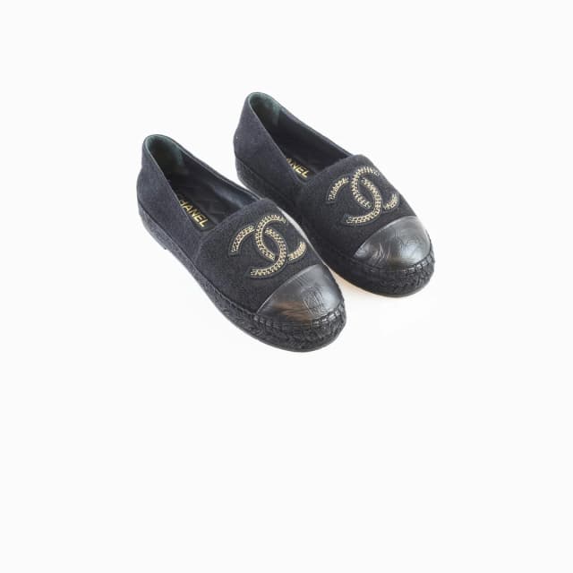 Chanel Espadrille Black Size 40 in Black from The Purse Affair, photo 1 of 1