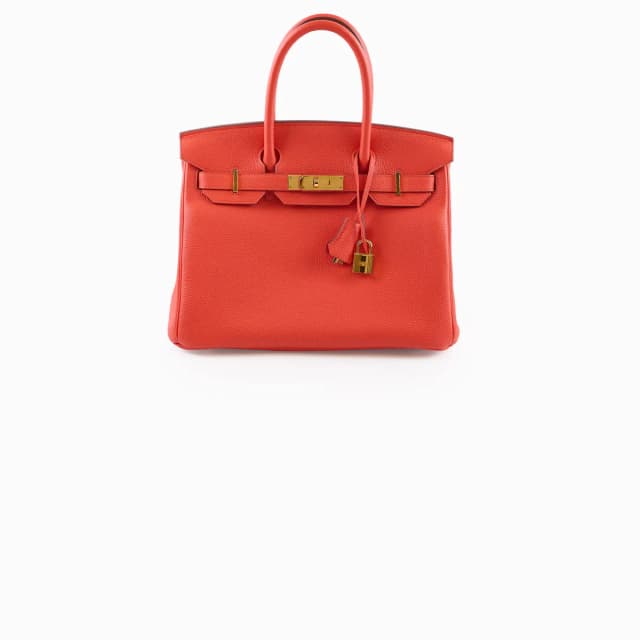 Hermès Birkin 30 Capucine X Stamp Togo Gold HW in Gold Togo leather from The Purse Affair, photo 1 of 1