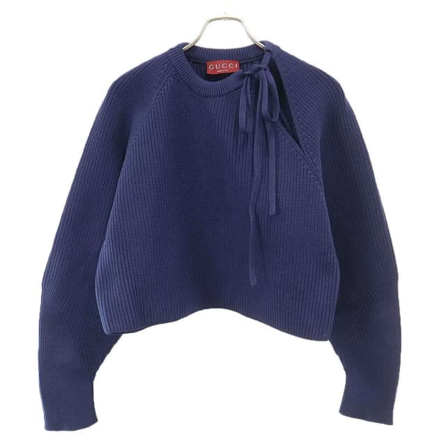 Gucci Chunky Rib Fabric Sweater Navy in Navy from The Reluxe, photo 1 of 1