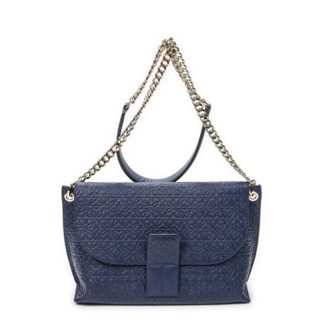 Loewe Anagram Avenue Crossbody Navy Animal Embossed Leather in Navy Leather from The Reluxe, photo 1 of 1
