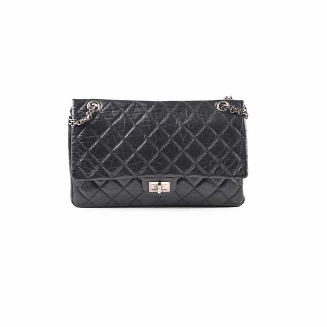 Chanel 226 Medium Black Calfskin Flap in Black Calfskin from The Purse Affair, photo 1 of 1