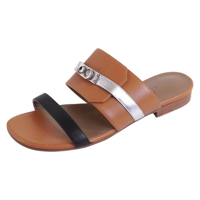 Hermès Sandals Avenue Kelly Les in Leather from The Reluxe, photo 1 of 1