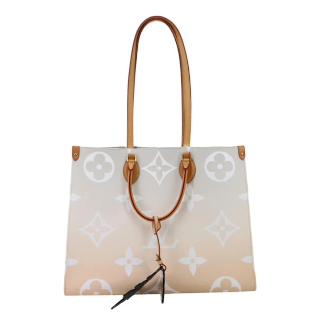 Louis Vuitton OnTheGo GM By The Pool Monogram Giant Canvas Tote Bag Peach in Canvas from Dallas Designer Handbags, photo 1 of 1