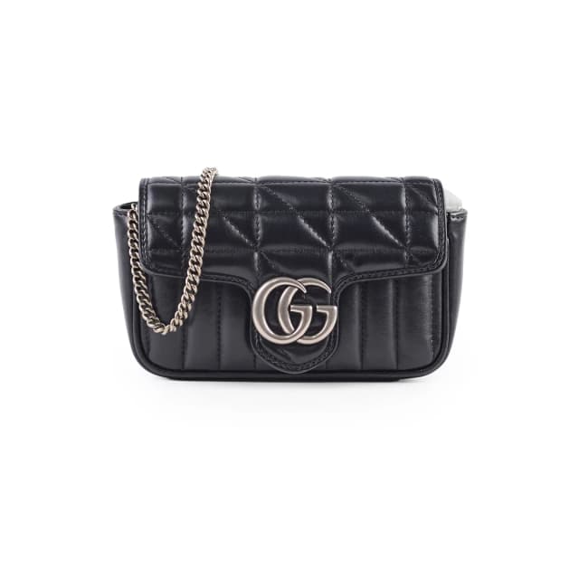 Gucci Supermini Marmont Bag Black in Black Leather from The Purse Affair, photo 1 of 1