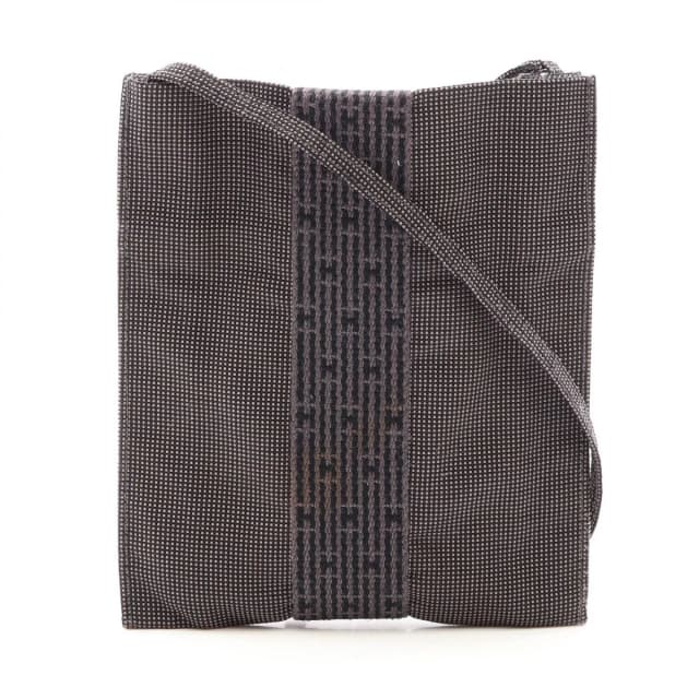 Hermès Shoulder Bag Herline Pochette Gray in Grey Canvas from The Reluxe, photo 1 of 1