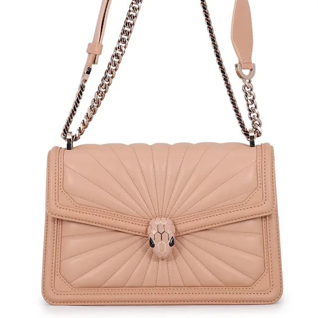 Bvlgari Chain Shoulder Bag Serpenti Diamond Blast Leather in Leather from The Reluxe, photo 1 of 1