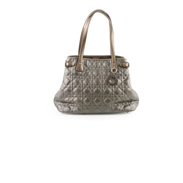 Dior Medium Panarea Tote Cannage Canvas Khaki in Green Canvas from The Purse Affair, photo 1 of 1