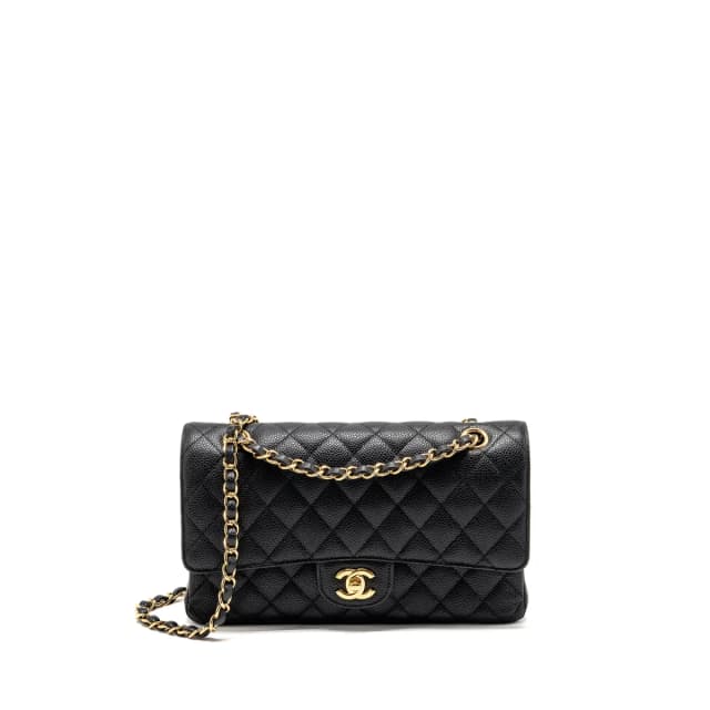 Chanel Medium classic Double Flap Bag Caviar Black GHW in Black Caviar leather from EMIER, photo 1 of 1
