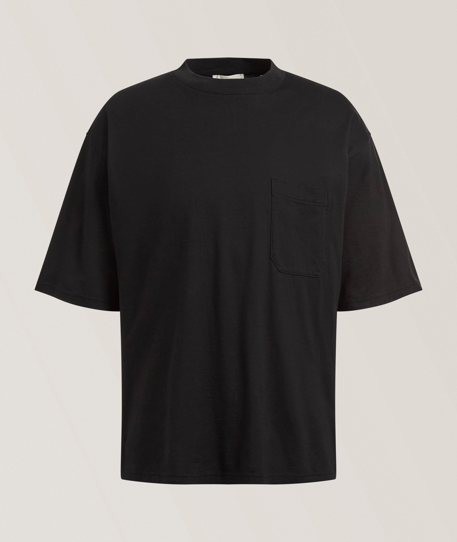 Frame Relaxed Pima Cotton Pocket T-Shirt in Black Cotton & Cotton Blends, image 1 of 1 from Harry Rosen