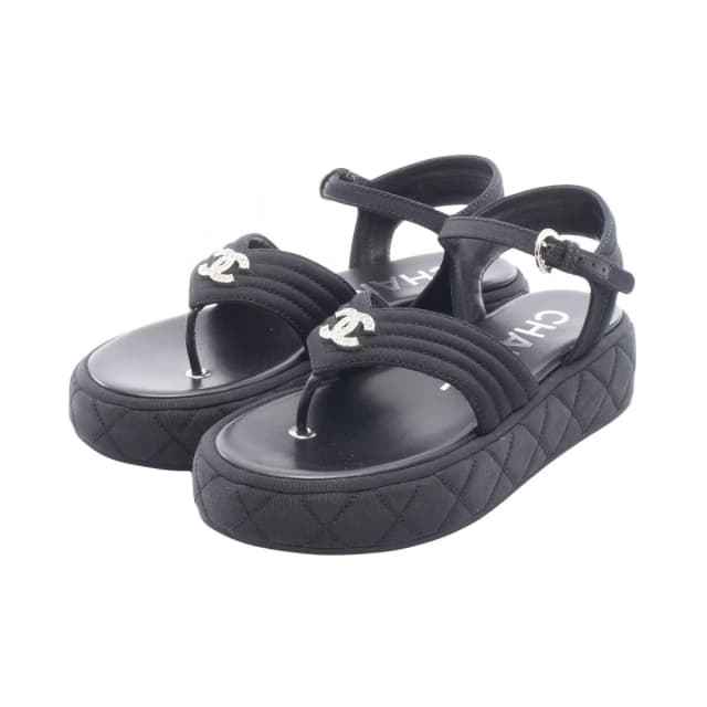 Chanel Sandals Quilted CC Logo from The Reluxe, photo 1 of 1