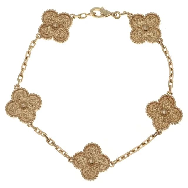 Van Cleef & Arpels Vintage Alhambra Bracelet Motif Pink Gold in Pink from The Reluxe, photo 1 of 1