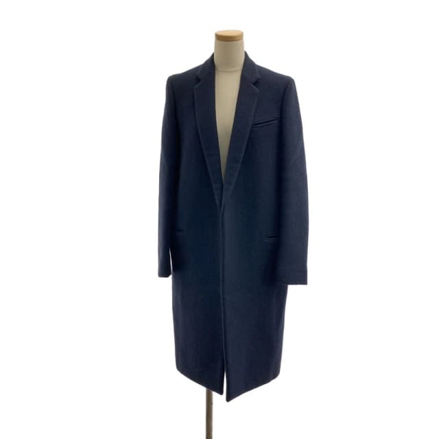 Celine Phoebe Philo Era Wool Crombie Coat 34 Navy in Navy Wool from The Reluxe, photo 1 of 1