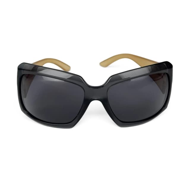 Bvlgari 854 Dark Grey & Beige Acetate Parentesi Sunglasses in Beige Acetate from Designer Archives, photo 1 of 1