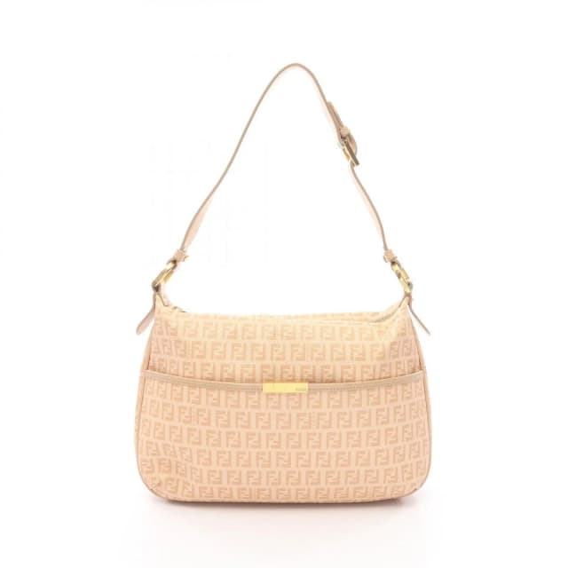 Fendi Shoulder Bag Zucchino Beige Canvas Leather in Beige Canvas from The Reluxe, photo 1 of 1
